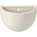 Ymxvd Half Moon Ceramic Wall Planter White 7 in